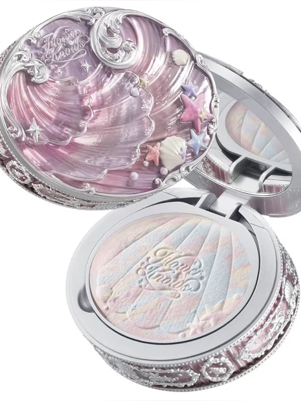 New Flower Knows Shell's Jewel Collection Baked Powder Dreamy Pink